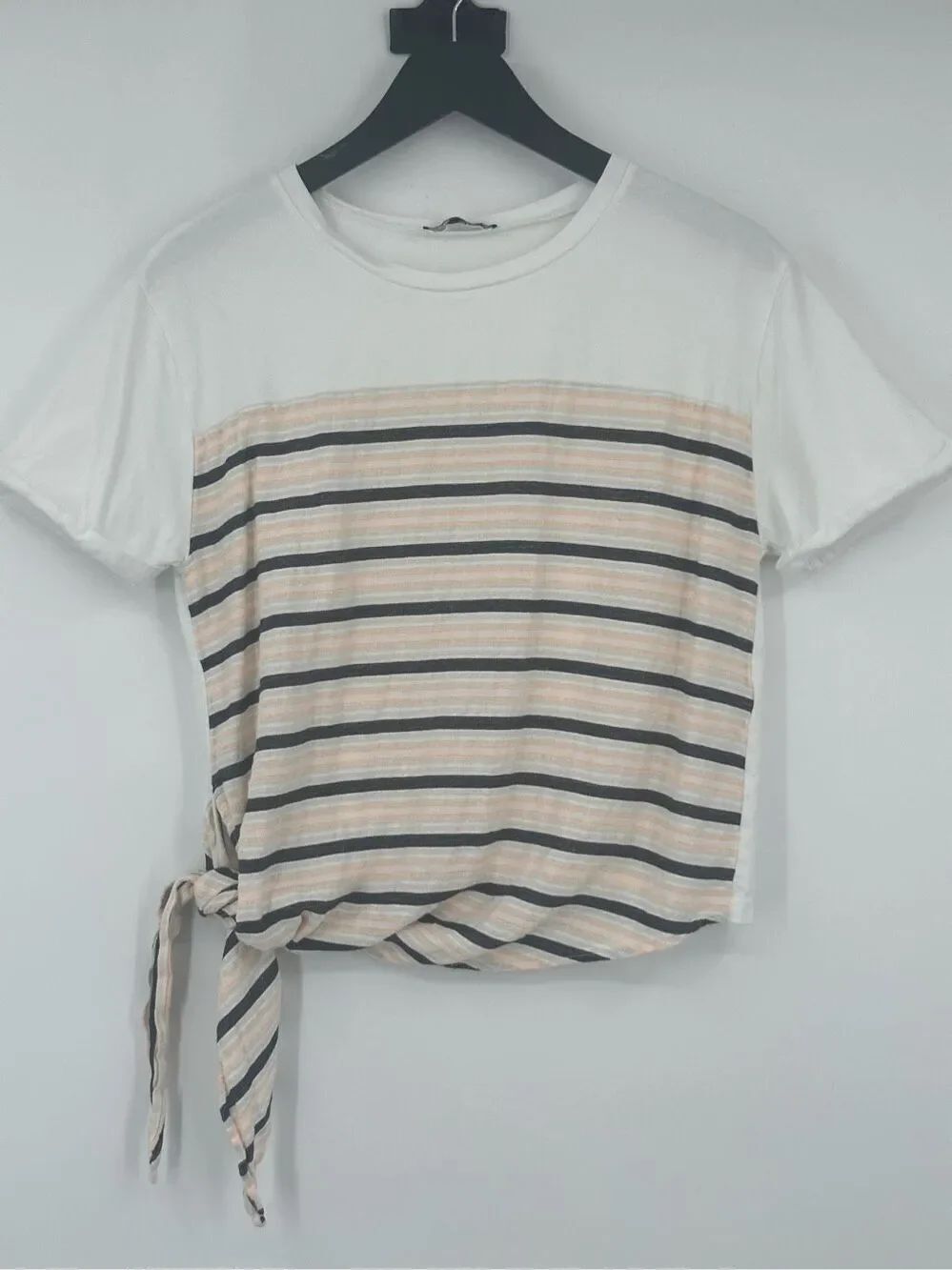 Zara white and cream blouse size S